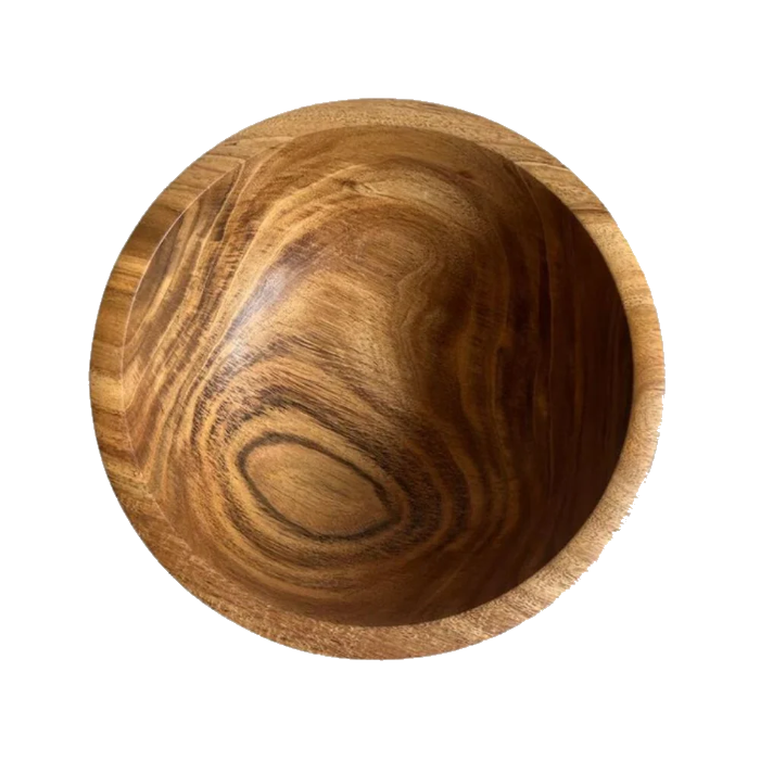 A rustic wooden bowl heaped with Timur